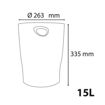 Picture of EXACOMPTA PAPER BIN CANDY LILAC 265X265X335MM